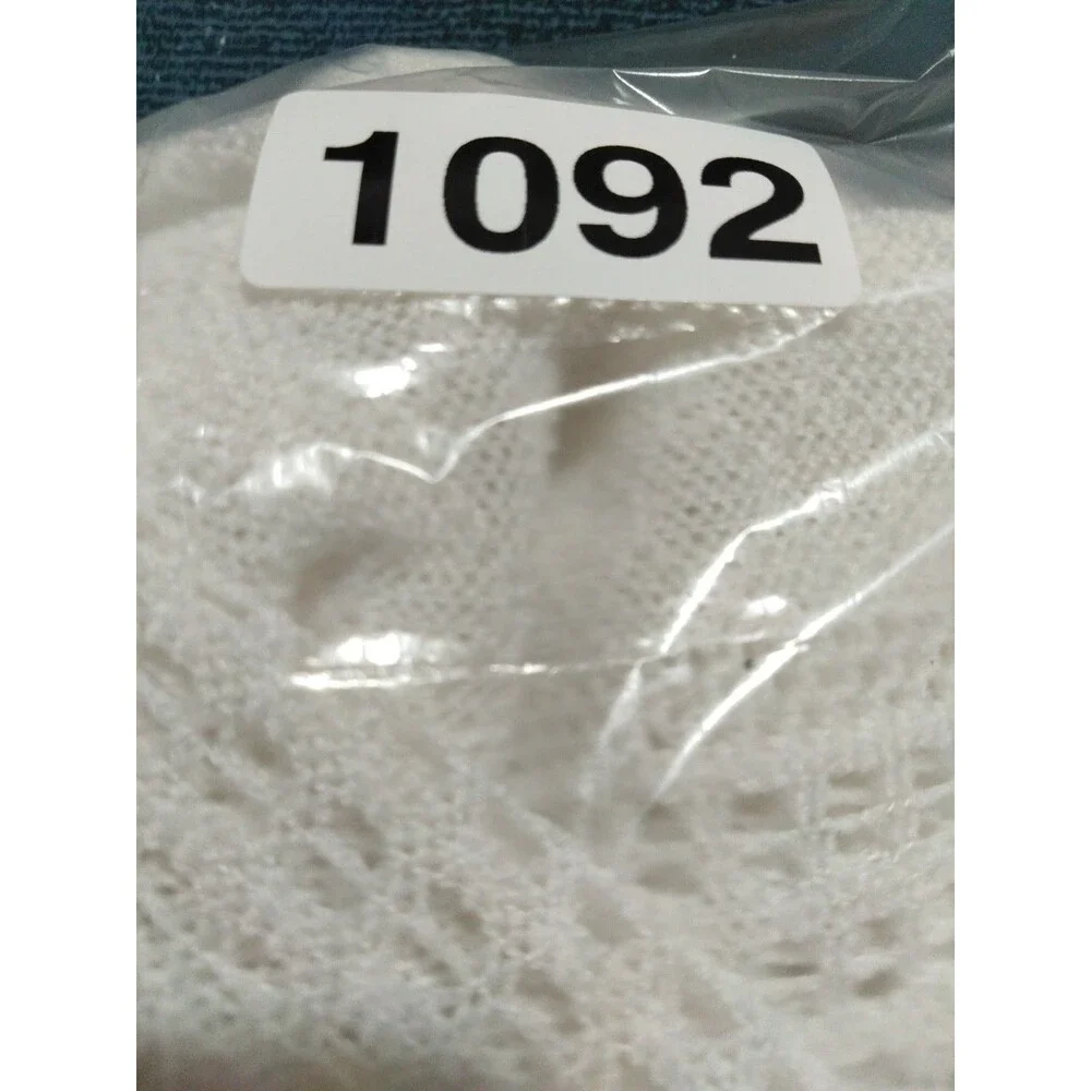 Cactus Size S Crochet White Cardigan With Lace. - Picture 12 of 12